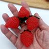 10Pcs Artificial Strawberry Plastic Strawberries Realistic Fruit for Kitchen Parties Decorations Photography Props
