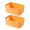 2 Stück Desktop-Aufbewahrungsboxen Stifteaufbewahrung mit Griffen Kosmetik-Snack-Aufbewahrungsbox Organizer für Küche Badezimmer Toilettenartikel