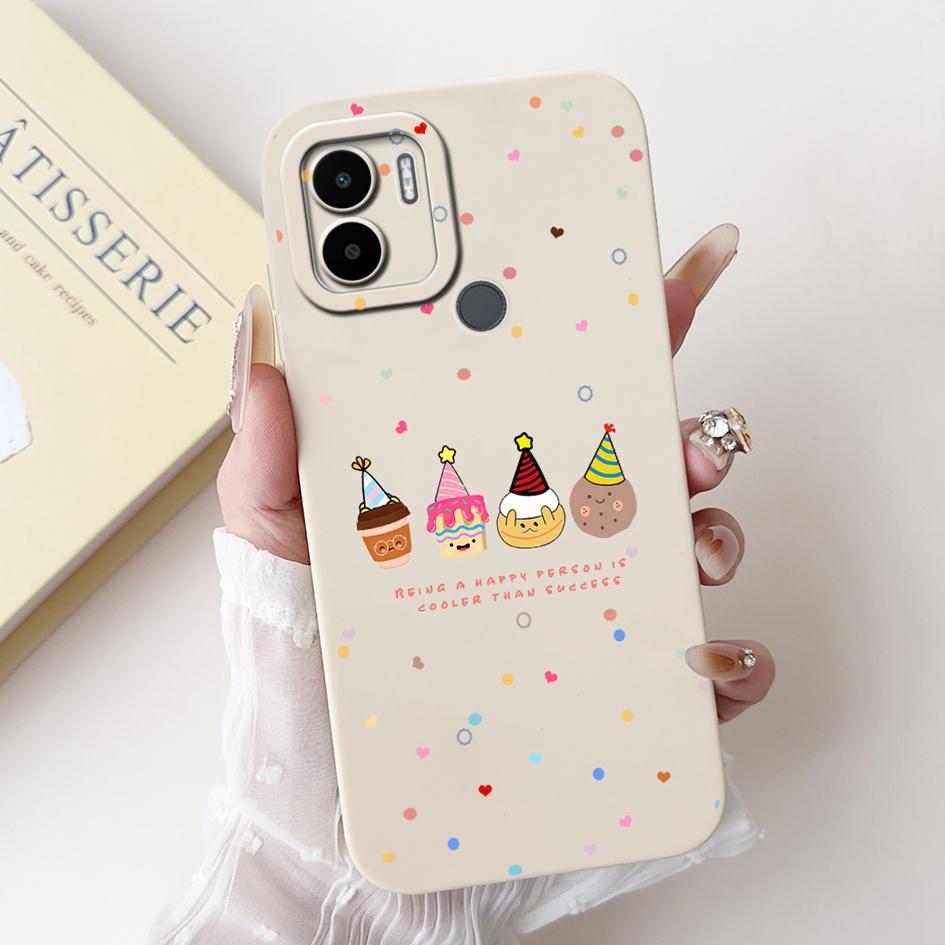 For Xiaomi Redmi A1 Case Cover Redmi A2 Capa Cartoon Bumper Liquid Silicone Shockproof TPU Soft Case On Redmi A1 A2 + Plus Funda