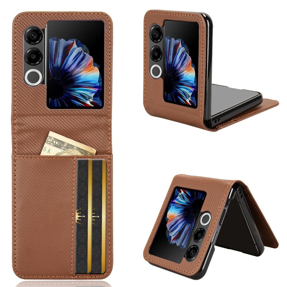 For ZTE nubia Flip2 5G Etui PU Lær+PC Kortholder Mobiltelefondeksel