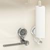 Easy Installion Rotatable Paper Towel Holder Suction Cup Hook for Efficient Kitchen and Bathroom Storage Solution