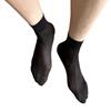 Herren Nylon Durchsichtige Anzugsocken Business Kleidersocken Elastisch Dünn Gestreift Durchsichtig Formell Kurzrohr Knöchelsocken