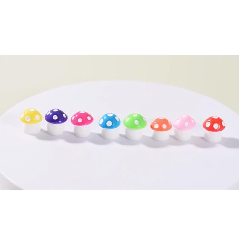 

Красочный грибной микропейзаж мох набор украшений плюшевые украшения для дома украшения из смолы небольшие украшения 10pcs