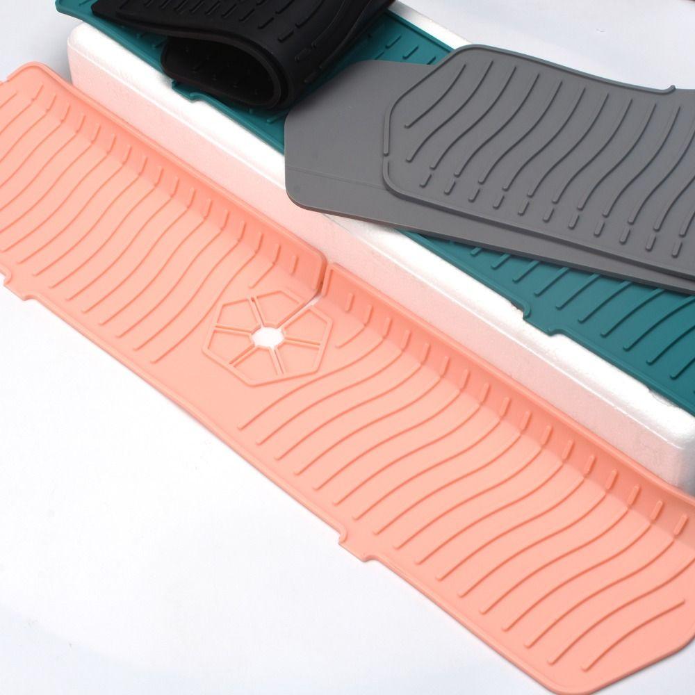 Sink Water Prevent Faucet Wraparound Faucet Absorbent Mat Splash Catcher Silicone Drain Pad