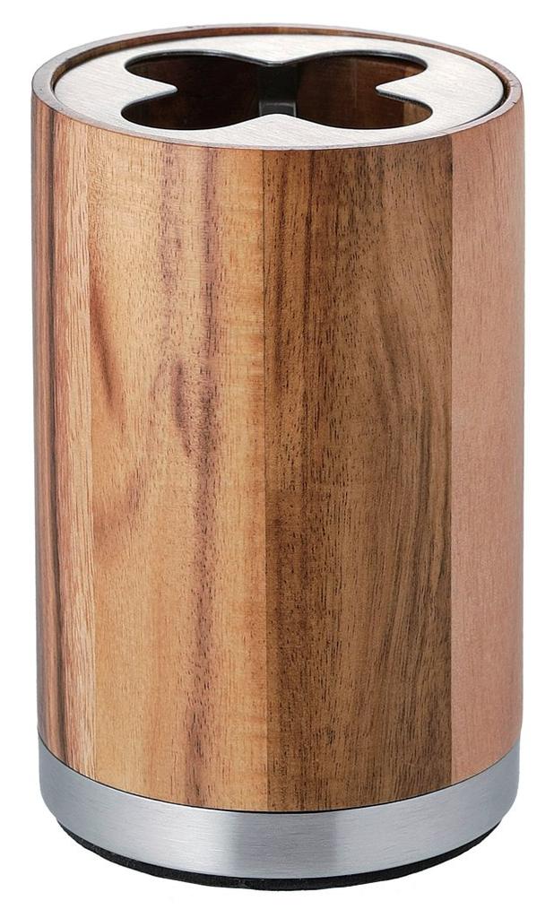 Sato Metal Industries SALUS Acacia Toothbrush Holder
