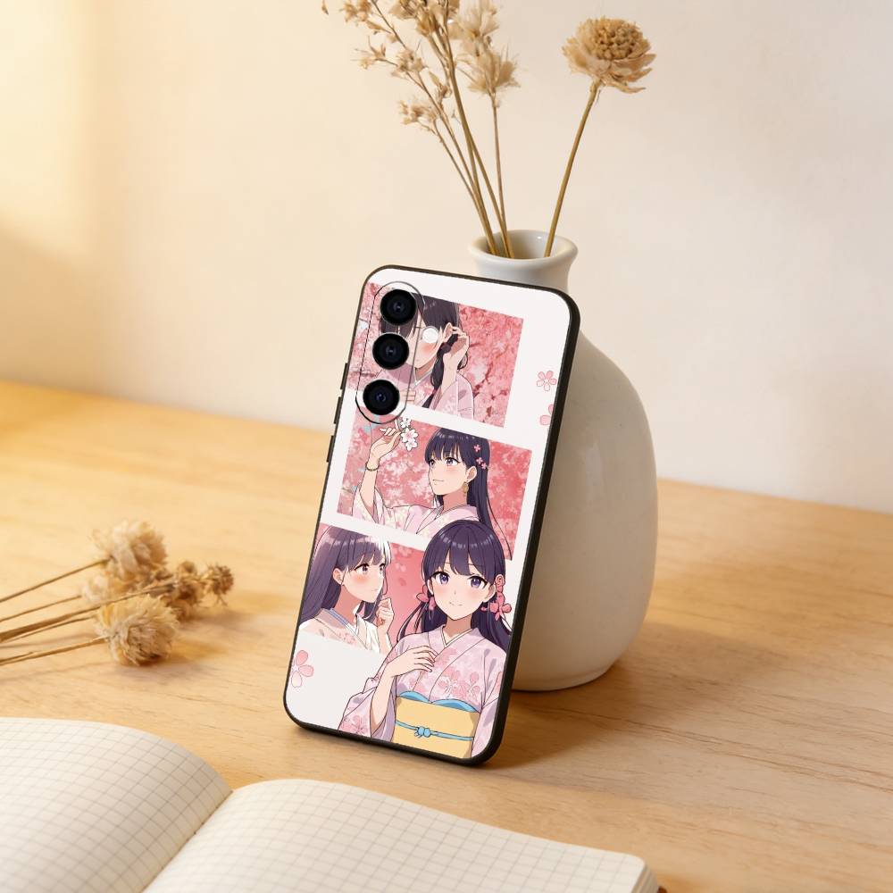 

My Happy Marriage Phone Case Black Silicone Soft For Samsung Galaxy A73,A72,A71,A70,A53,A52,A51 Samsung a32 5g