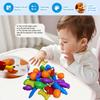 Counting Toys Animals Feeding Matching Game Color Sorting Sensory Fine Motor Skills Montessori Educational Toys for 3+ Age Gift
