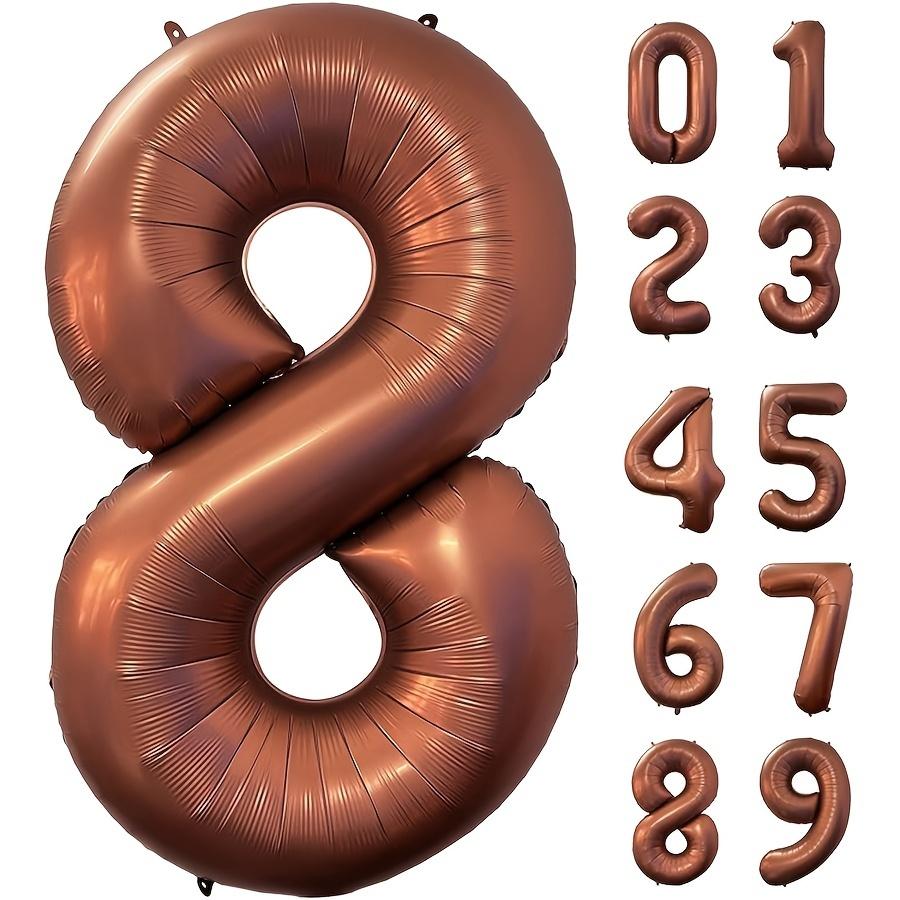 1pc 40inch Brown Aluminum Foil Balloon Number 23 Party & Celebration Decor, Wedding, Christmas, New Year, Valentine'S Day, Birthday Supplies