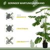 180 Cm Artificial Plant, with Planter, Artificial Moss, Indoor Plant for Living Room, Realistic Look, Green