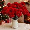 20Pcs Faux Carnations Eco-friendly Plastic Fake Flowers for Wedding Bouquet Mother's Day Gifts