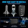 2 stk H7 Bi Led 1:1 LED-projektor Trådløs LED-minilinse H11 H8 9005 HB3 9006 HB4 projektorlinse 20000Lm Bilfrontlyktpærer Plug&Play Turbolampe LHD