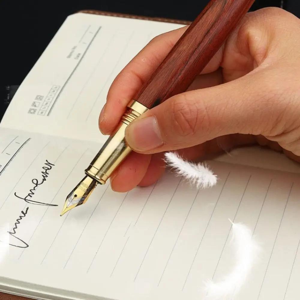 High-end Busines Wood Fountain Pen Smooth Writing Exquisite Calligraphy Fountain Pen