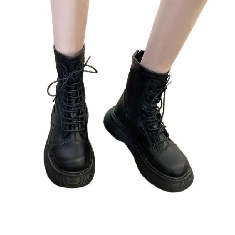 Martin Boots Women's Shoes New Style Single Boots, Short Boots, Thick-soled Skinny Short Boots