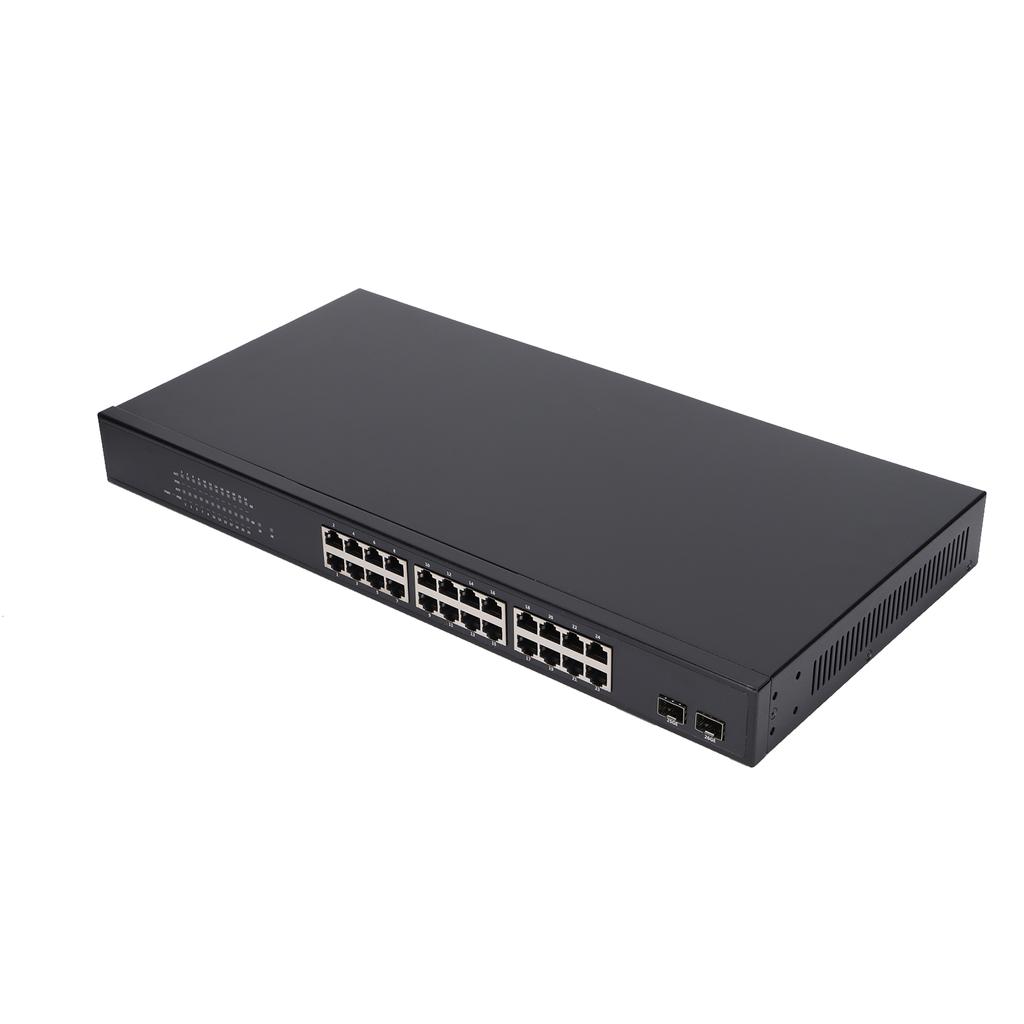 POE Switch 24 Ports Full Gigabit Automatic Detection Intelligent Power Supply Gigabit Ethernet