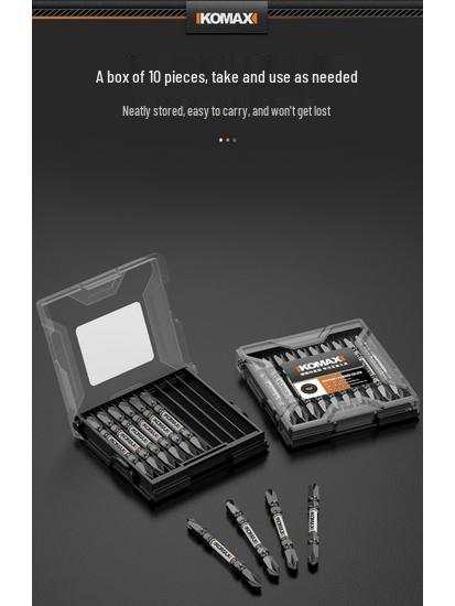 Tungsten Steel Magnetic Ring Electric Screwdriver Set with High Hardness, Non-slip, and Phillips Bits