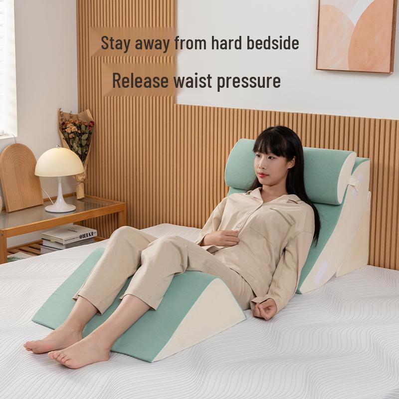 Großes Rückenlehnen-Kopfteilkissen - Weiches Lendenstützkissen für Bett oder Sofa, Ideal für Schwangere & ältere Menschen