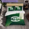 Biancheria da Letto a Tema Hibernian FC Set 3 Pezzi Copripiumino Biancheria da Letto Decorativa Per Stanza Adolescenti Decorazione Casa