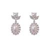 2024 New Retro Light Luxury Pearl Stud Earrings Korean Simple Zircon Christmas Party Girl's Temperament Accessories For Woman