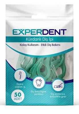 Experdent Tooth Floss with Picks 50 Pieces