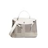Large Capacity Canvas Sewing Bag Soft Leather Tote Feminine Casual Plaid New