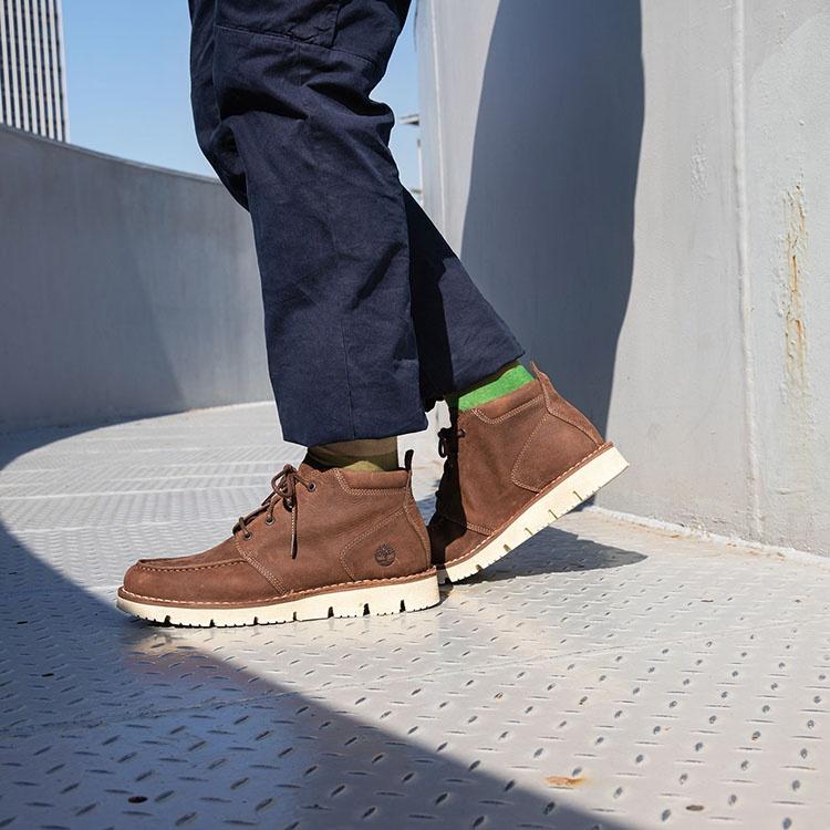 Timberland Westmore Moc Toe Chukka Wide Fit Boot 'Medium Brown Full Grain' Men's A2GQFW