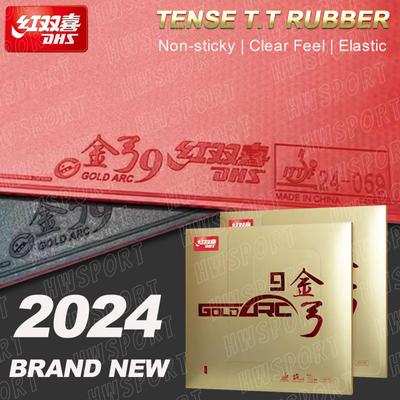 DHS Gold Arc 9 Πινγκ πονγκ Καουτσούκ Goldarc 9 Μη κολλώδες λαστιχένιο φύλλο πινγκ πονγκ με προ-κουρδισμένο DHS 80# Παντεσπάνι για κέικ
