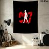 Cr7 Wall Tapestry Aesthetic Wall Hanging Printed Fabric Blanket Decorative Tapestries For Bedroom Living Room Home Decor