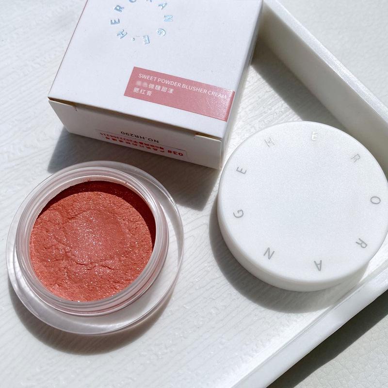 Grid Color Tipsy Blush Cream: Korean Style Natural Nude Matte Mousse Rouge for a Brightened, Tender Look.