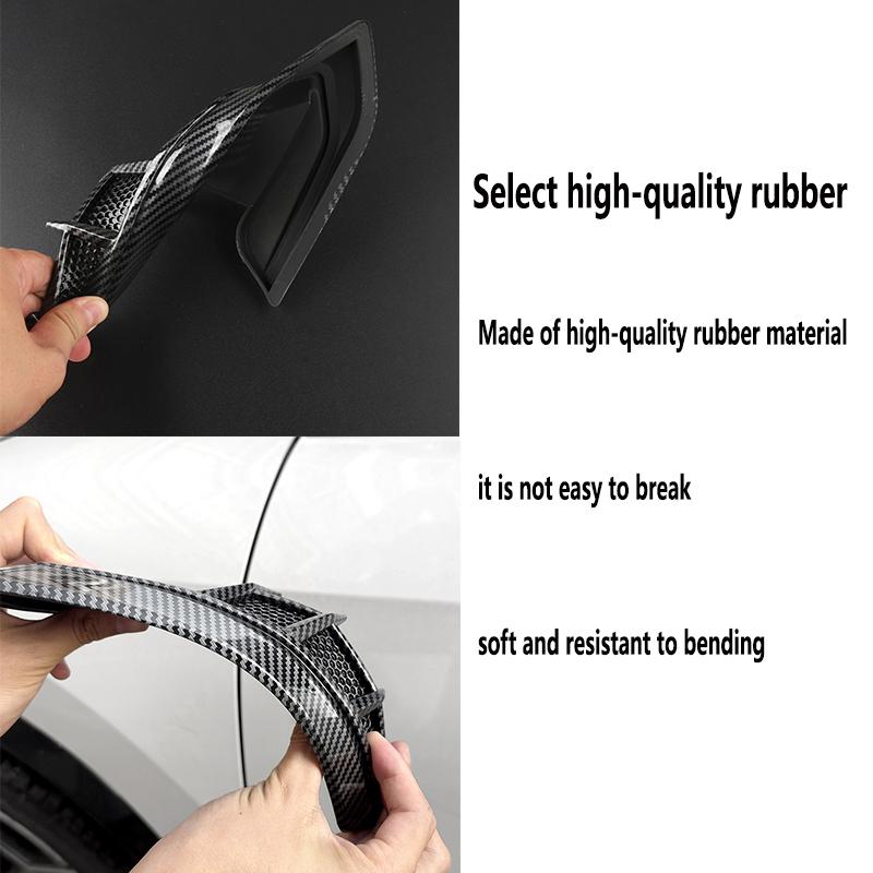Gloss Black ABS Side Fender Vent Cover Trim For Tesla Model 3 Model Y 2017-2024 No Drilling Car Exterior Accessories