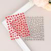 Hollow Heart Sticker For Nail Gold Pink Love For Women Slider Nail Art Decoration Holographic Manicure Accessory