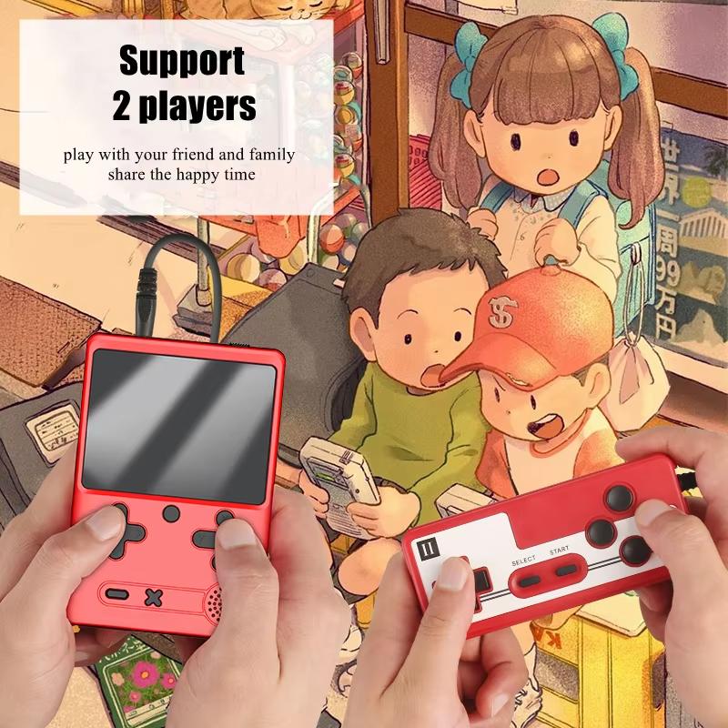 M6 Handheld Spielkonsole Einzel Doppel Kinder 500 Spiele Retro Klassische Nostalgische Mini Handheld Geschenk