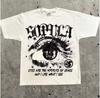 Letter Pattern Portrait Printed Tshirt Unisexs And Unisexs Same Style Casual And Relaxed Streetwear Classic Tshirt