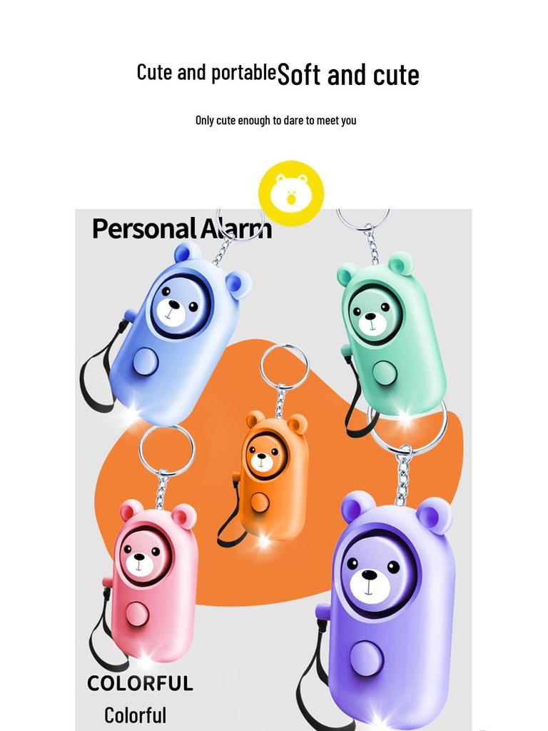 Cross-Border Anti-Wolf Personal Alarm Keychain for Outdoor Self-Defense and Elderly Safety