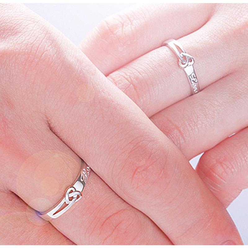 2Pcs Couple Rings Sparkly Zircon For Women And Men Superior Luxury Wedding Jewelry Anniversary Gift