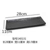 Melamine Plates Sushi Plate Rectangle Black Plastic Dinner Plate Kitchen Tableware Commercial Rotisserie Side Dishes