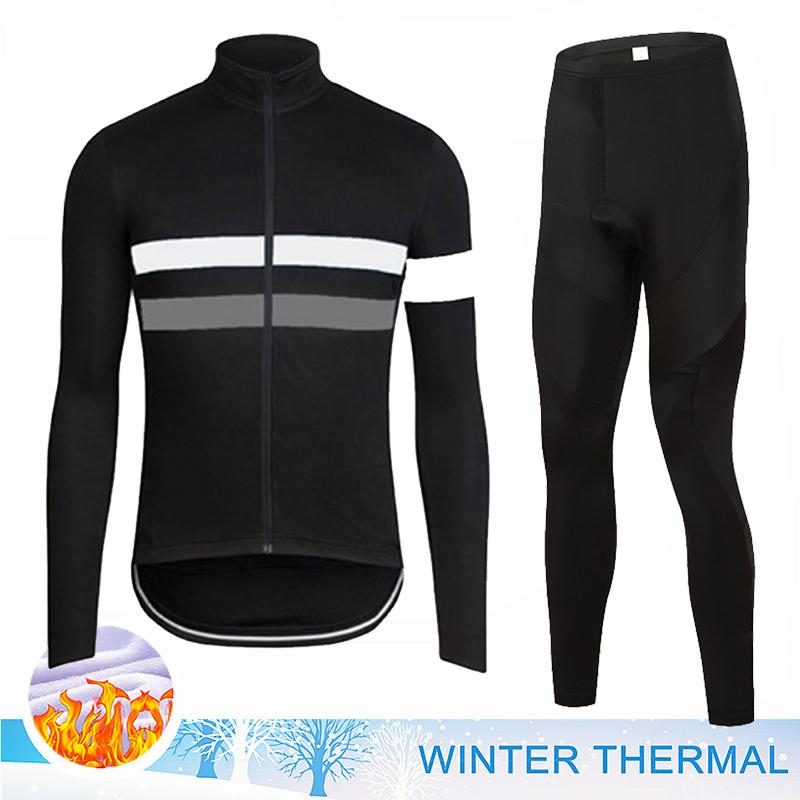 2026 Winter Velvet Warm Thermal Fleece Cycling Jersey Set Men MTB Bicycle Clothes Wear Ropa Ciclismo Racing Team Bike Outoddr Warm Clothing