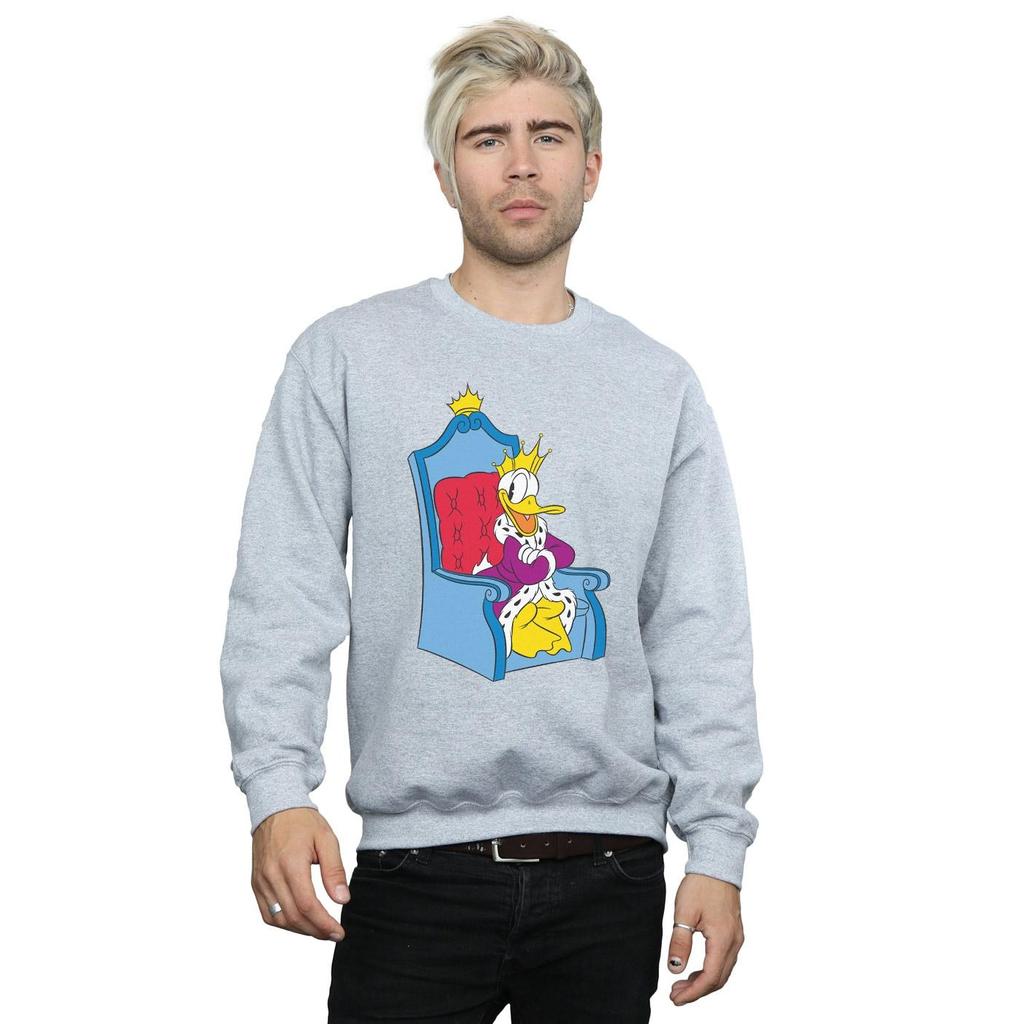 Disney Herren Donald Duck König Donald Sweatshirt