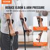 Forearm Crutches 10-Level Height Adjustable Walking Crutches 1 Pair 350LBS