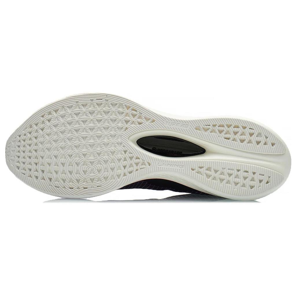 Li Ning Red Hare 5 Pro Abrasion Resistant Cushioning Slip Resistant Low top Running Shoes Men's Black Purple ARMT045-1