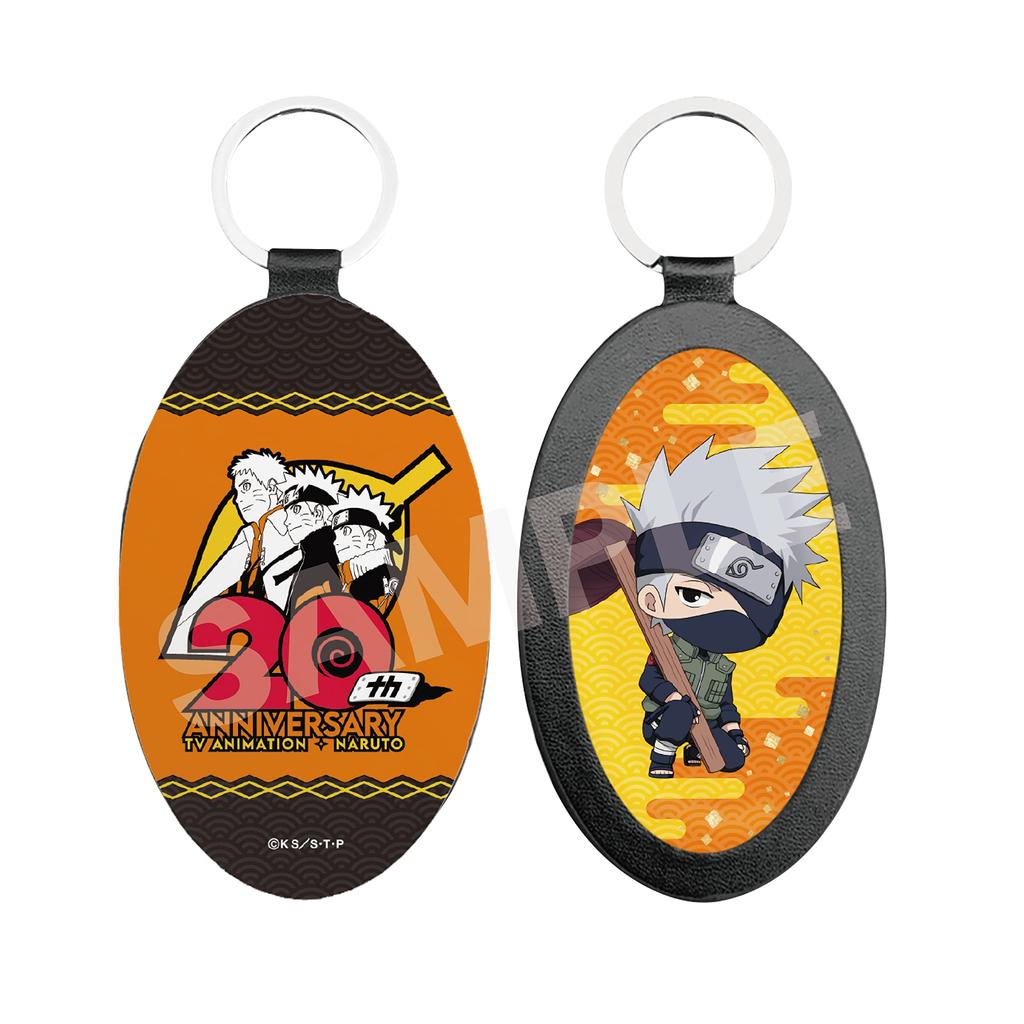 CS Front NARUTO Shippuden Leather Keychain 04 Kakashi Hatake 50 X 103mm Iron PU Leather Paper Epoxy Resin Approx. CS0000-2790
