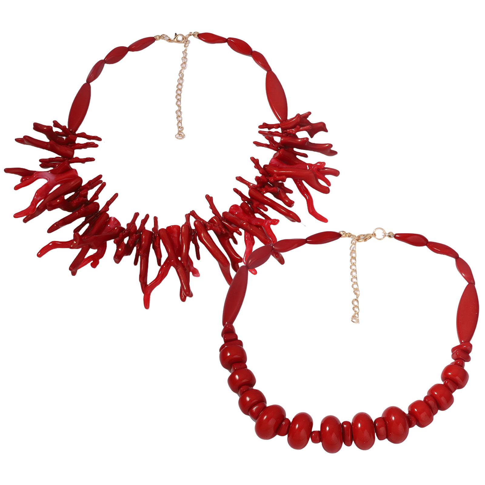 

Elegant Coral Necklace with Unique Irregular Designs Jewelry Accessory for Trendy Looks Women Ladies Daily Use