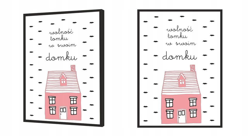 Picture poster In a frame A4 cm House PD112