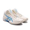 Nové prodyšné basketbalové boty Asics GELHOOP V16 s vysokým svrškem a podporou, unisex, béžové modré 1063A090-250