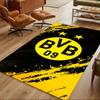 Borussia Dortmund Football Club Decorative Area Rug Durable Anti-slip Backing Non-slip Bottom Living Room Essential Minimalist Modern Style