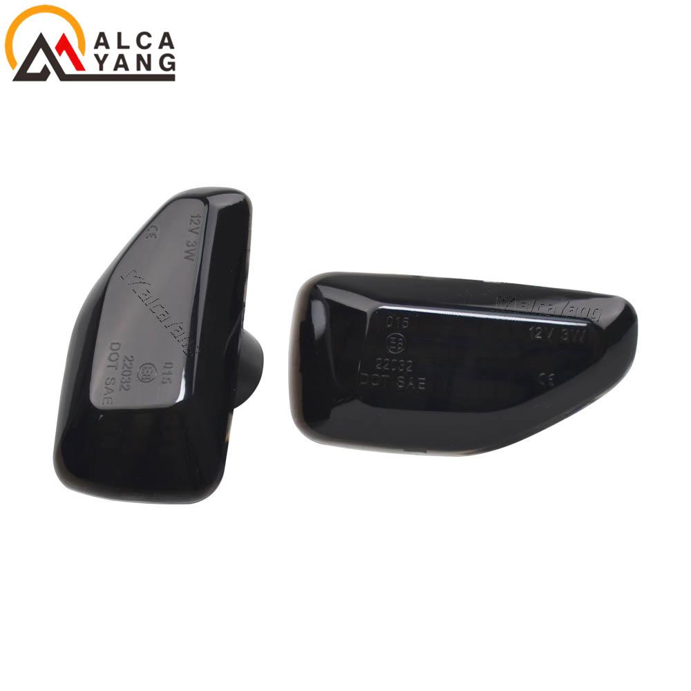 2019 2020 2021 for Dacia Duster II (HM) Sandero II 2013-2021 Logan II 2012-2022 2Pcs LED Dynamic Turn Signal Light Side Marker
