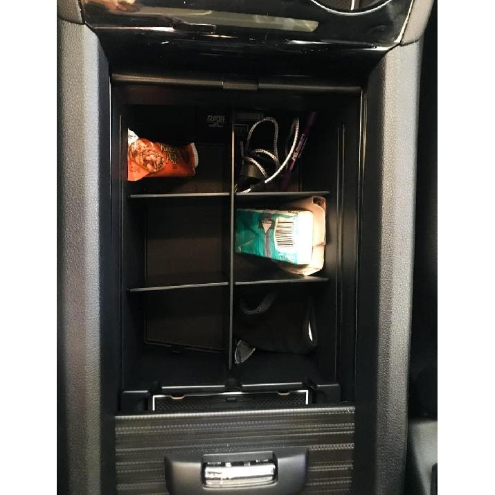 TACOBRO Center Console Organizer Dividers For Honda Pilot 2016- / Ridgeline 2017- / Passport - Accessories, Black ABS Plastic Ert Secondary Storage