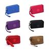Korean Style Fabric Coin Purse for Ladies Three-layer Zipper Long Wallet Mobile Phone & Key Bag