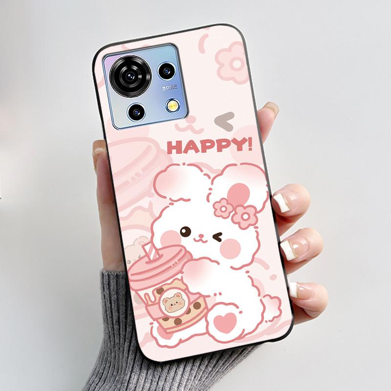 For ZTE Blade V50 Vita Case Black TPU Silicone Luxury Cute Cool Flower Phone Cases for Blade V 50 Vita V50Vita Bumper Soft Cover