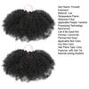 1 Pair Kids Afro Puff Ponytail Extension with Hair Tie Natural Looking Children Wrap Around Synthetic Messy Curly Hair Bun