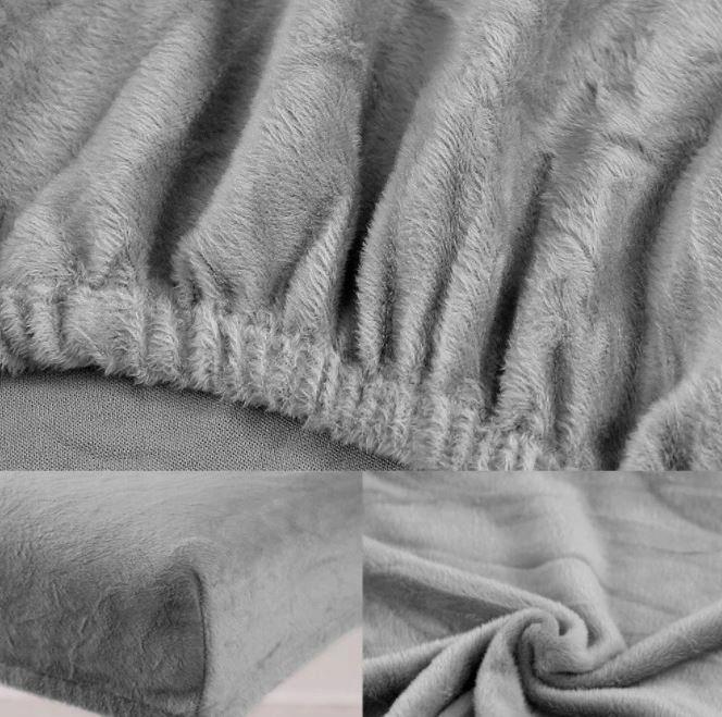 Cover Velvet Chair Thick Grey Velvet